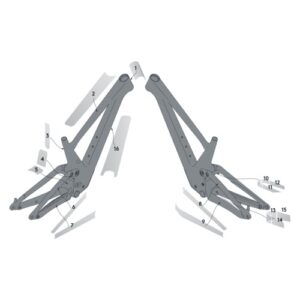 SCOTT SYN Frame Protection kit GENIUS Carbon – clear gloss