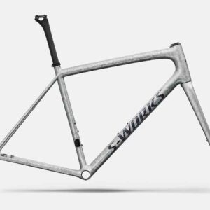 Specialized AETHOS SW FRMSET – GLOSS SILVER BLURRED IMPASTO / BLACK PEARL
