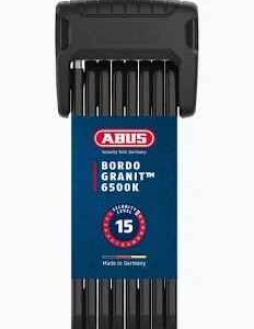 abus Abus Antivol pliable Bordo Granit XPlus 6500K/90 avec support SH 6500/90 noir